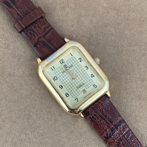 Vintage Daniel Mink "Capri" Swiss Made Watch,  Elegant Tank Styled 18 Ka… - Picture 2 of 6